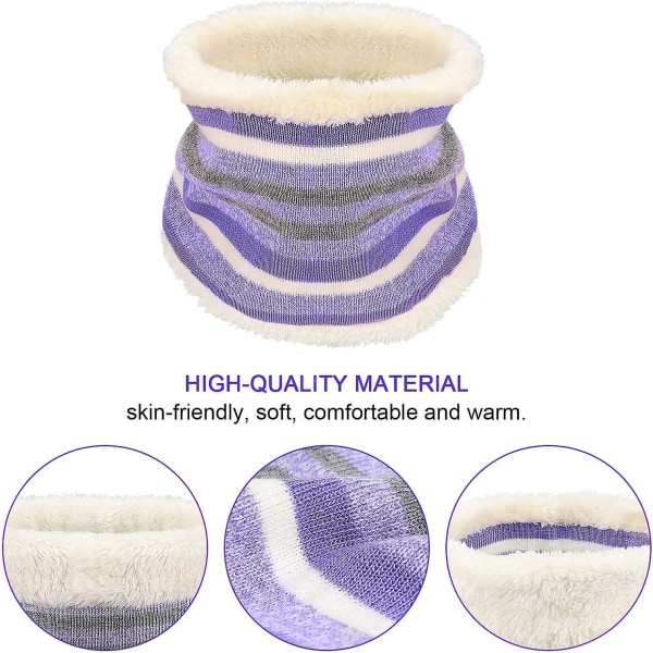 3 i 1 varme beanie tørklæde handsker sæt til børn Vinter Thicken Fleece Thermal Knit Chapea tørklæde handsker (FMY)