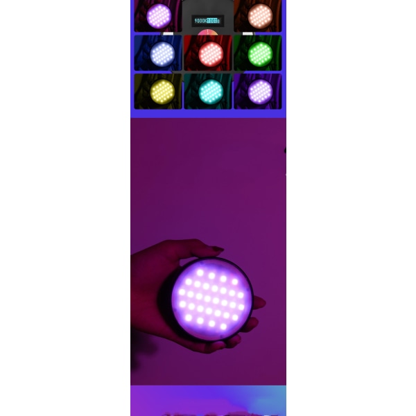 RGB LED Fylllys Mini Bærbar Multifunksjon Lommekamera Fylllys (FMY)