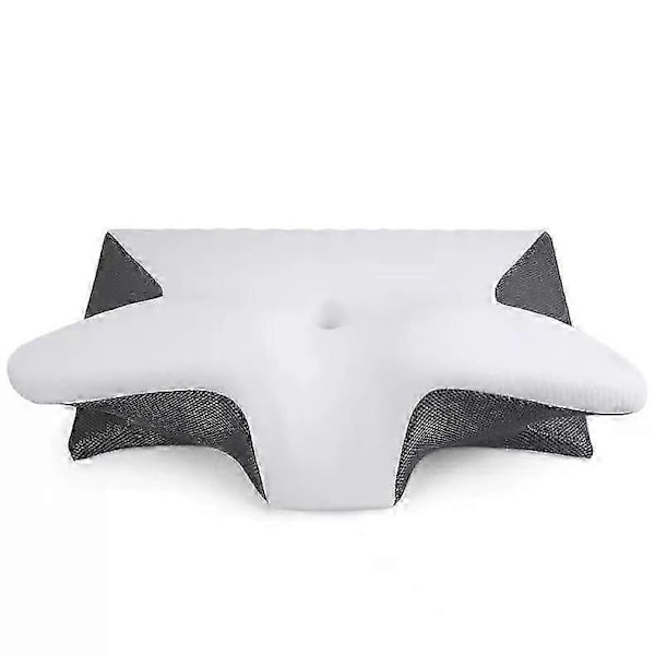 Memory Foam Cervicalkudde, 2 i 1 Ergonomisk Kontur Ortopedisk Kudde för Nacksmärta, Konturerade Stödkuddar för Sidosovare Ryggsovare Magsovare (FMY) B 59x37x12