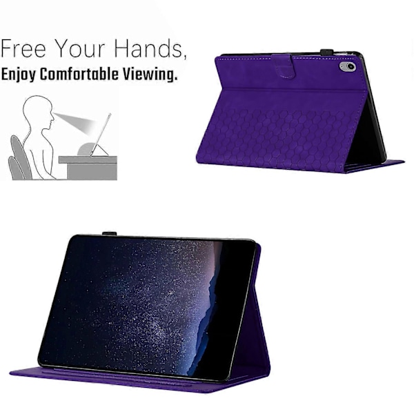 Præget læderetui til iPad 10. generation 10.9 2022 (FMY) Purple