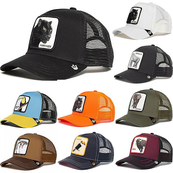 Unisex Mesh Baseball Cap Män Kvinnor Djurmönster Utomhushatt Justerbar Sport Solhatt  (FMY) Snake