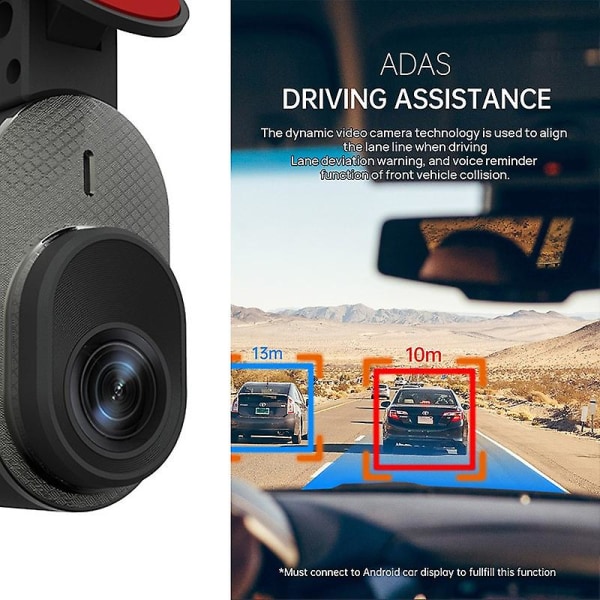 Adas Car Dvr Driving Recorder USB Dashcam 120 wide Angle Dash Cam Auto Recorder Loop Recording Vehicle Dashboard Camera (FMY)