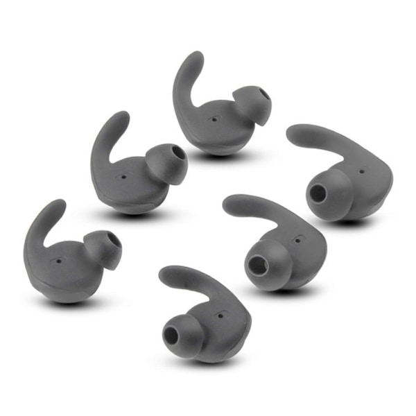 6 st Öronproppsskydd In-Ear Mjuka Silikonöverdrag för Hua-wei xSport/Honor AM61 Gray