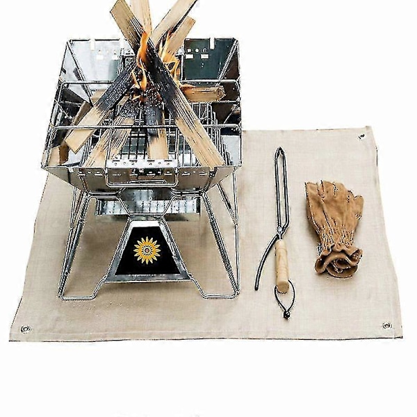 Brandhæmmende Tæppe Svejsedækken Brandsikker Termisk Resistent Praktisk Til Grill Eller Svejsning (FMY) 30*30CM