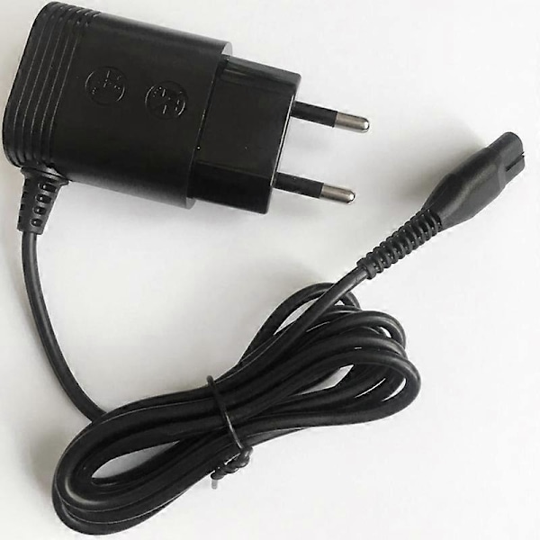 Lämplig för rakapparat, A00390 Laddare Sladd Adapter EU-kontakt (FMY) black