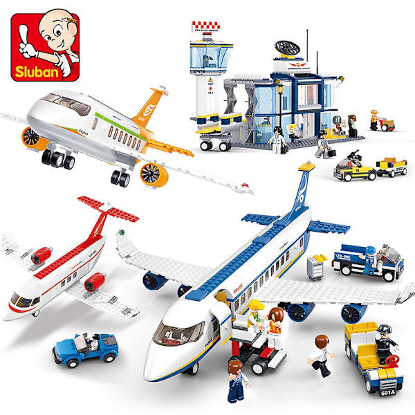 Høyteknologisk Avion Cargo Fly Redningsfly Flyplass Airbus Flymodell Byggeklosser Figurer By Brinquedos Kreative Lekevarer (FMY) NO.0692 NO BOx