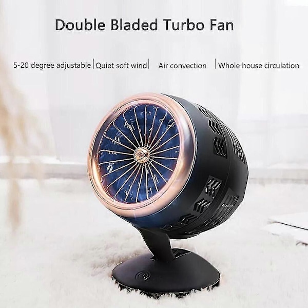 350W USB-virtalähde lämmitin tuuletin kannettava tuuletin nopea lämmitys termostaatti kotiin (FMY)
