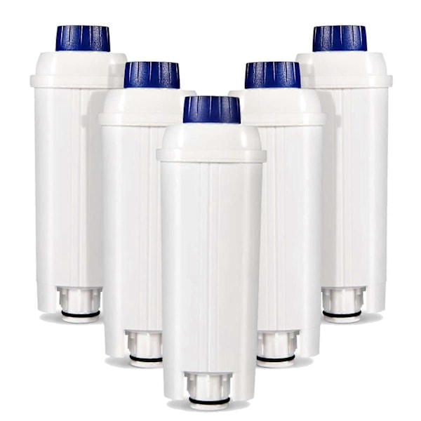 5X Kaffemaskinefiltre Udskiftning til DeLonghi Filter DLSC002 (FMY) 44 activated carbon