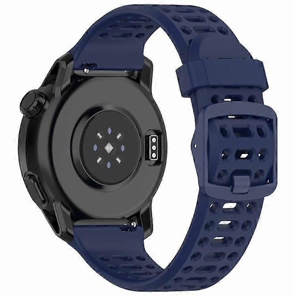 Kompatibel med Coros Pace 2 / Apex 2 / Apex 42mm Silikone Urrem Ensfarvet 20mm Urrem (FMY) DarkBlue