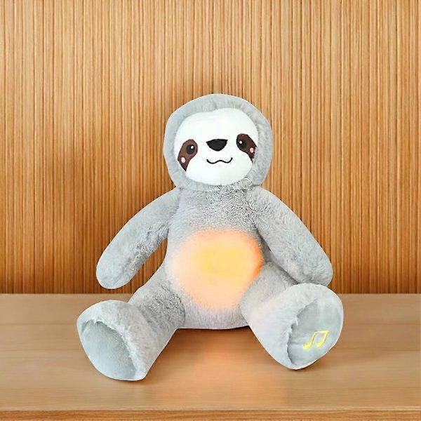Hengittävä Täytetty Eläin Nukke Uni Rauhoittava Laji Plush Leikki Peli Musiikilla Valo Ahdistuksen Lievitys Plushie Lapsille Taaperoille (FMY) sloth