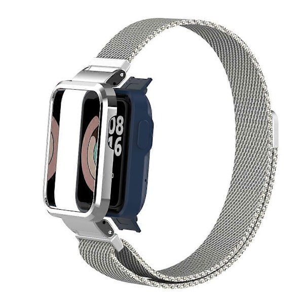 Xiaomi Mi Watch Lite / Redmi Watch Milanese magneettinen metalliranneke (FMY) Silver