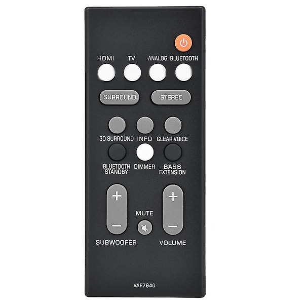 Sound Bar Remote Vaf764 For Ats1080 Yas108 Bluetooth-kompatibel kontroller (AM4)