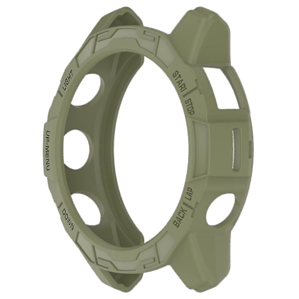 TPU Klockfodral för Garmin Epix Pro (gen 2) 47mm/Fenix 7 Pro/Fenix 7, Repskyddande Ihåligt Skydd (FMY) Jungle Green
