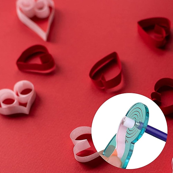 Quilling Verktygsset, 5 st Pappersblomverktyg, Quilling Slotted Verktyg för Rullande Pappersblommor Hantverk (FMY) Purple