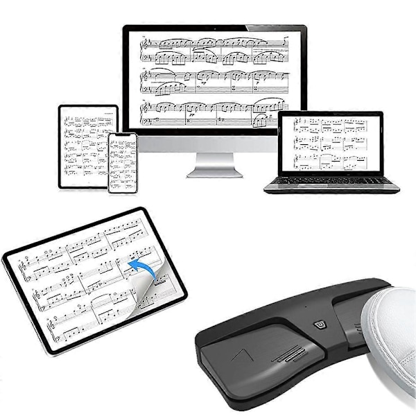 Trådlös Sida-Vändare Pedal Bärbar Musik Sida-Vändare för Smartphones (FMY)