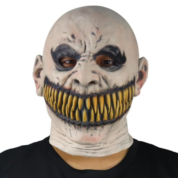 Pelottava Realistinen Emulsio Halloween-Pääpanta Terävillä Hampailla Halki Auennut Suu Kauhu Kasvomaski Kotiin (FMY) 3