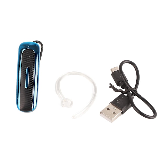 Svart Blå Trådløs Bluetooth Ørepropp for Kjøring Forretninger - Enkelt Øre Hodetelefon (FMY)
