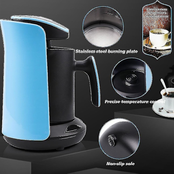 Automatisk turkisk kaffemaskin vattenkokare AC 220~240v malet kaffemaskin-yyc (FMY) purple