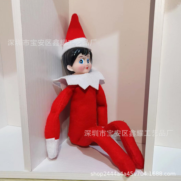 Elf On The Shelf Pojke Flicka Nyhet Plyschdockor Leksak Xmbs -w6 -b4  (FMY) Girl Red-B