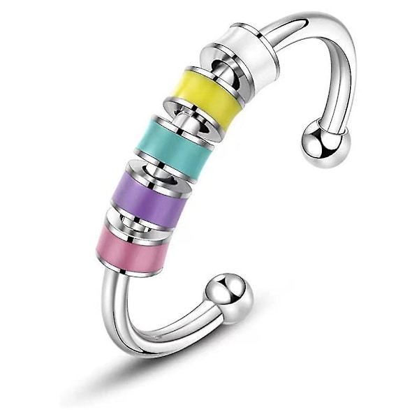 Til Min Datter Anti-Angst Ring Stress Relief Spinner Fidget Perler Kvinder Piger (FMY) color02
