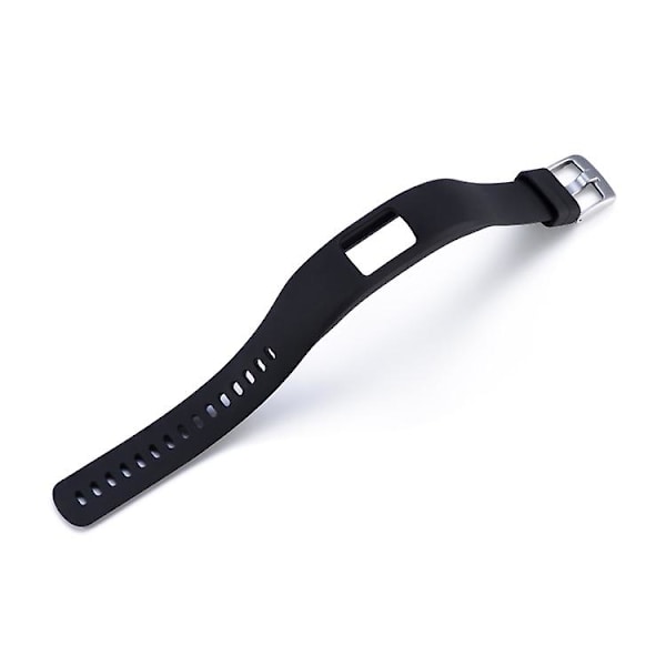 För Garmin Vivofit 4 Gloss & Color Integrerat Silikon Armband (FMY) Black