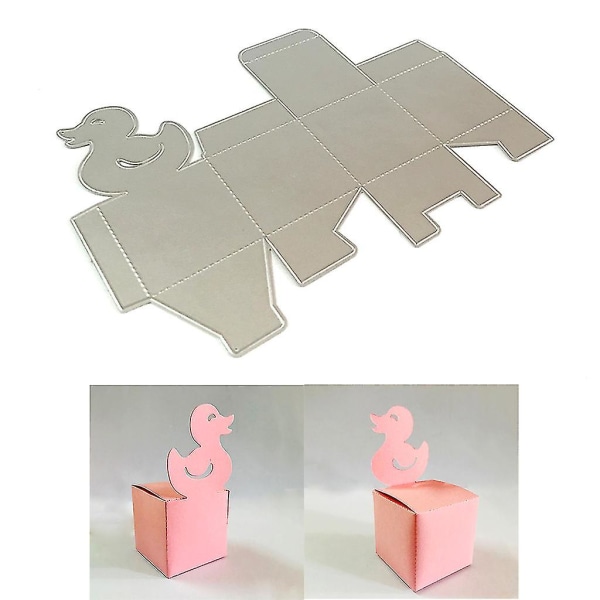 Duck Candy Box Metall Skärning Dies Stencil Scrapbooking Diy Album Stämpel Papper Kort Prägling Dekoration Hantverk
