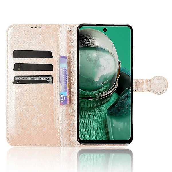 Dot Tekstur Lærveske For HMD Pulse Pro / Pulse / Pulse+ (FMY) Gold