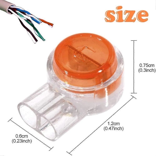 100 stk. Scotchlok UY Vanntett Kobling, Resin Fylte Kabelkoblinger Tilkoblingsklemmer For Hage & Utendørs Robotgressklipper (FMY)