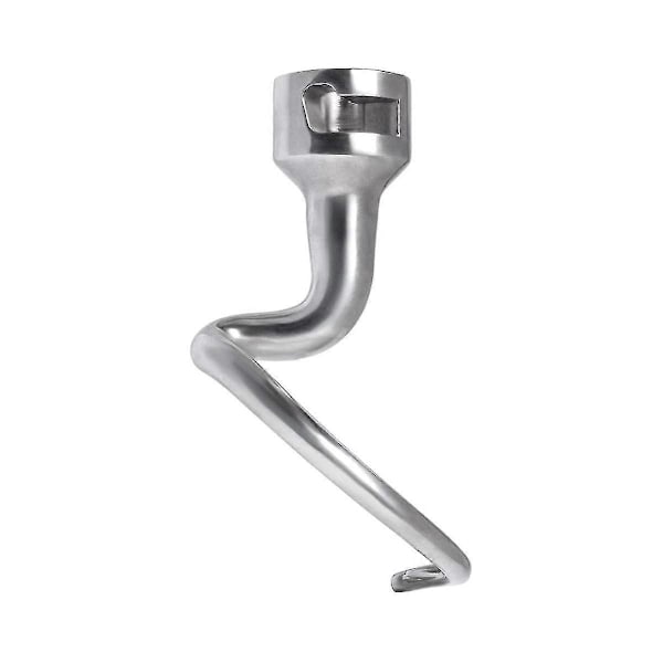 Spiraldegkrok för Kitchenaid 4,5-5 Quart Tilt-Head Stand Mixer, Degkroksersättning för Kitchenaid Tillbehör s202412246337 (FMY) silver