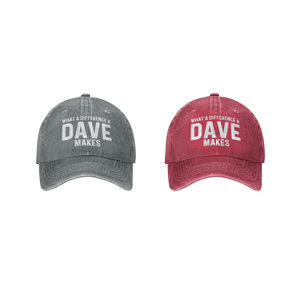 What A Difference A Dave Makes Hat Men Baseball Caps Cool Cap  (FMY)