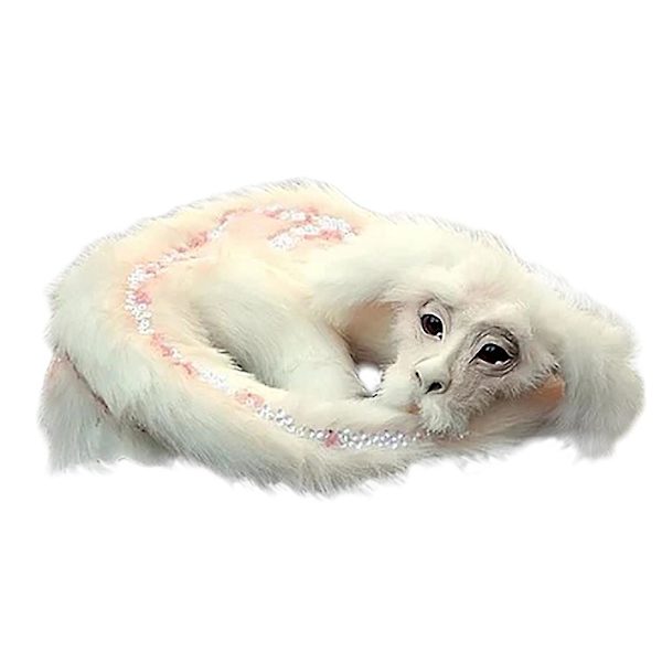 Orm fra labyrinter Håndlaget orm Fylt leketøy Skrivebordsornament Morsom plysjdukke Gave Present  (FMY) Big Dog