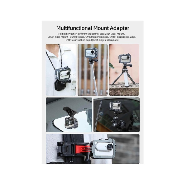 For Go 3 metall kaninbur kamera multifunktion förlängd bezel kylning kall case (FMY)
