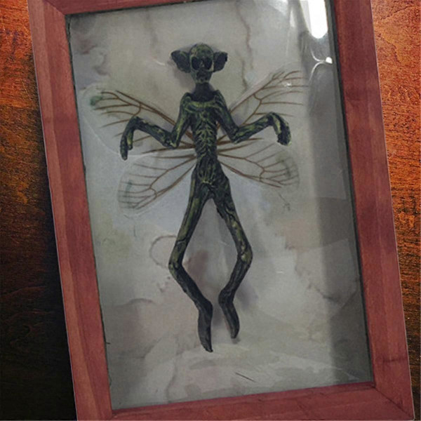 Goottilainen Mumifioitu Keiju Keijun Luuranko Noitainen Sisustus Keiju Näyte Statue Kuvakehykset Näyttö Maalaus Koti Sisustus, b  (FMY)