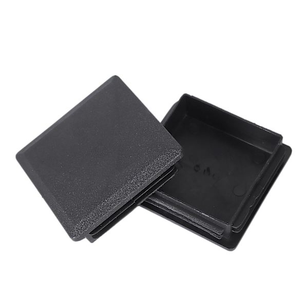 80mm X 80mm firkantede plastkorker rør rør innlegg endepropp 2 stykker  (FMY) Black