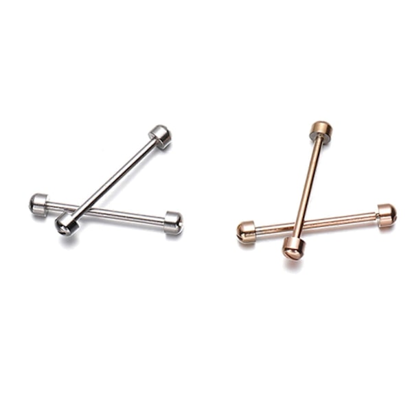 1 Pari Rannekkeen Ruuvipinnoja Älykellolle, Rannekkeen Soljen Kiinnitykseen (FMY) Rose Gold 18mm
