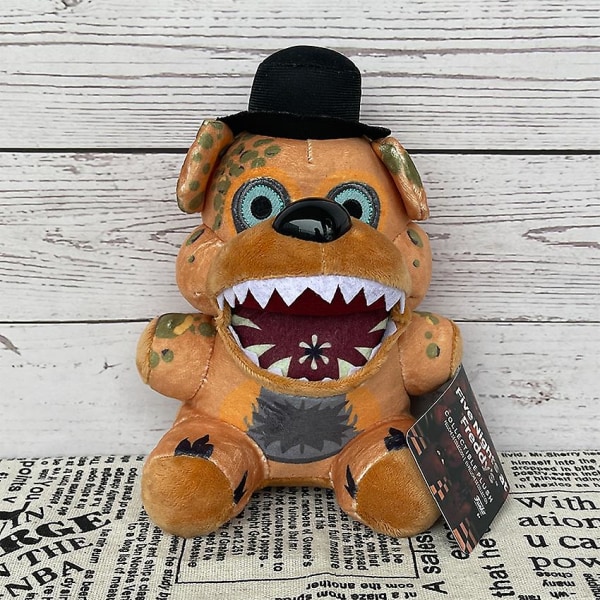 Liten gul kyllingfigur Stor feit kylling Gul kylling søt plysjleketøy pute hjem (FMY) fnaf 16