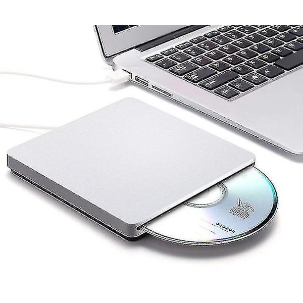 Apple Macbook Pro Air Mac Pc Bærbar Usb Ekstern Slot-In Cd / Dvd Drev Brænder (FMY) golden