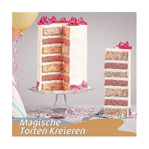 Justerbar Kakerings Hög 20 Cm - Rostfritt Stål Bakringsring Justerbar - Hög Bakform För Ea  (FMY) silver