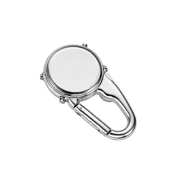 Auspicious-karabinhage Ur Clip-On Multifunktionel Karabinhage Quartz Ur Lysende Urskive Fob Digitalur Blue