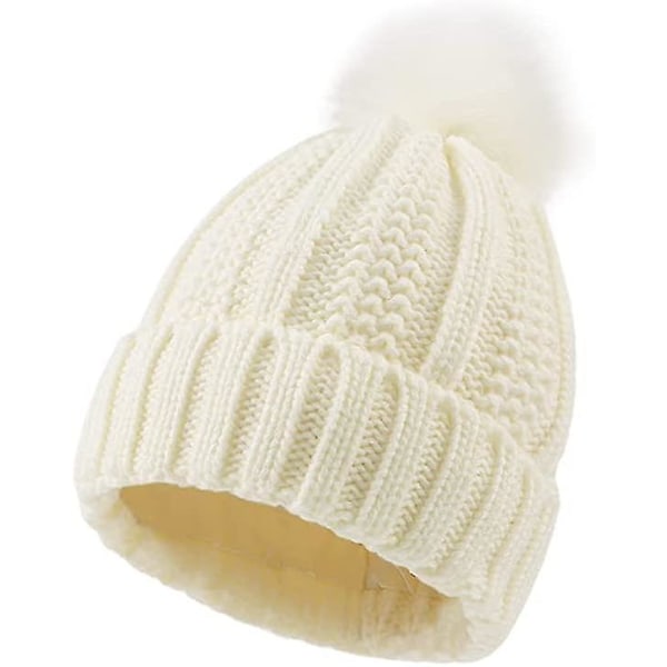 Vinterlue Beanie-lue med Satengfôr og Pompom Zekai (FMY)