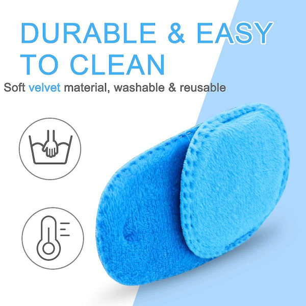 4-pack Ögonlappar för Barn - Latögonslapp för Glasögon - Amblyopibehandling (FMY) Blue