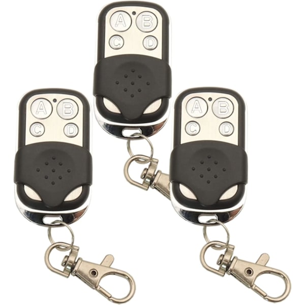 3 stk. 433,92 MHz Universal Kopiering Trådløs Fjernbetjening Nøgle FOB RF Sender Til Klon Garageport Åbner 433 MHz Duplikator (FMY)