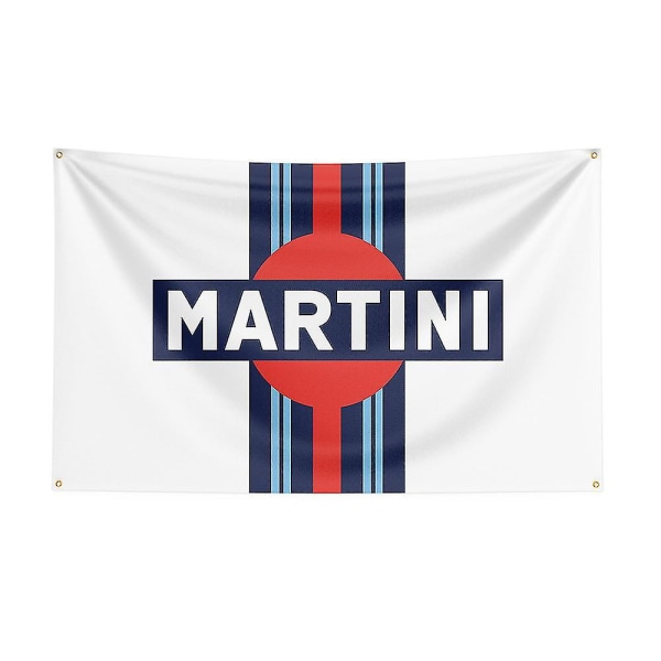 3x5 Martini Racings Flag Polyester Trykt Racing Bil Banner Til Dekoration -gt  (FMY) 90 x 150cm C