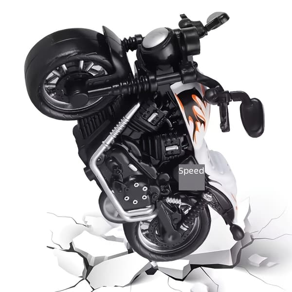 Motorcykelleksak i legering med pull-back-funktion, simuleringsmodell, prydnad, grossist (FMY) Red