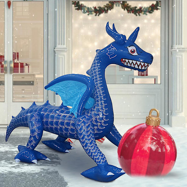 Stor Juleoppblåsbar Dinosaur Flygende Drage Utendørs Oppblåsbar Hagedekorasjon For Ferie/fest/jul/hage/hage (FMY)