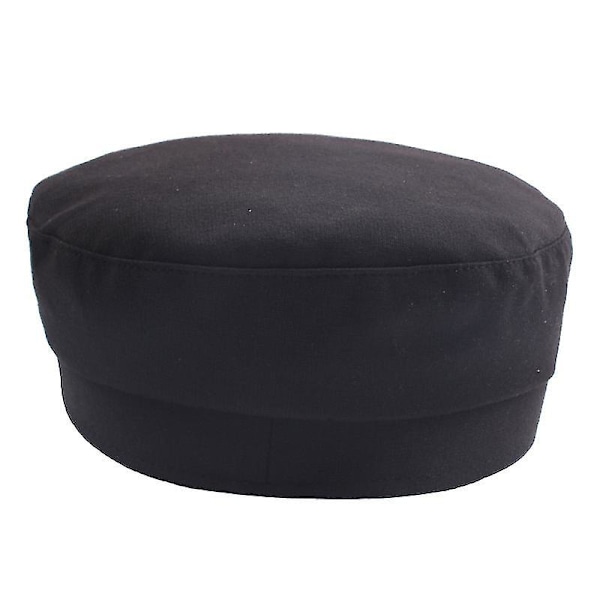 Unisex Baker Boy Lakki Lieri Newsboy Baretti Hattu Cadet Sotilaslakki (FMY) Black
