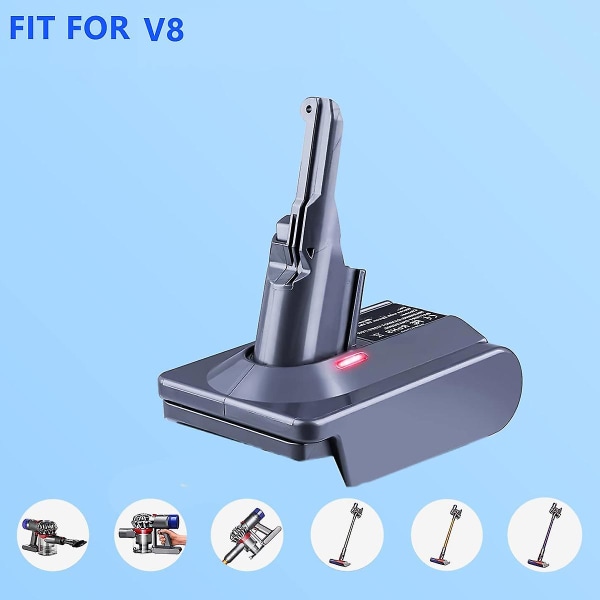 V7 V8 -sovitin 18V litium-ioniakulle, muuntaa V7 V8 -työkalun käyttöön V8 -sarjalle (FMY) GrayBlack