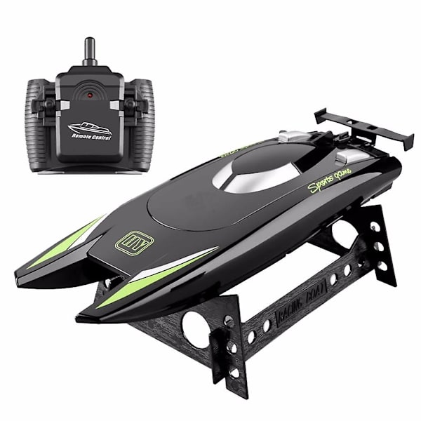 Black Friday-tilbud: Overraskende RC-båter for barn og voksne - 25 km/t høyhastighets racerbåt med 2 kanaler fjernkontroll - 16 cm (FMY) A