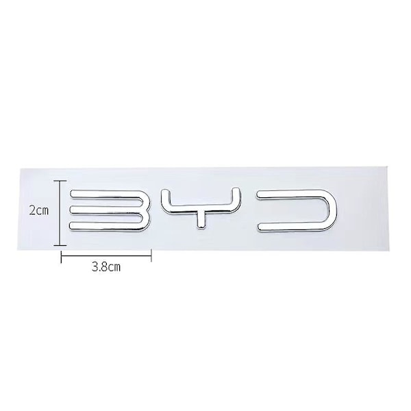 3d Metall Bygg Drømmer Bokstav Ord Logo Emblem Merke Bilstamme Bakre Klistremerke For Byd Han Song Tang Qin Plus Atto 3 S6  (FMY) A-Silver