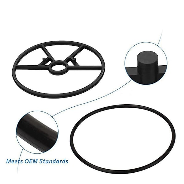 Passar för flervägsventildelar Pool och Spa reservdelar O-ring Packning Rebuild Kit O-ring  (FMY) Black White